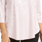 JM Collection Women's Printed T-Shirt Pink Size Small