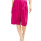INC International Concepts Women's Satin Pleated Gaucho Pants Pink Pink Size 8