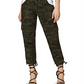 Sanctuary Women's Terrain Cargo Capri Pants Green Size-31