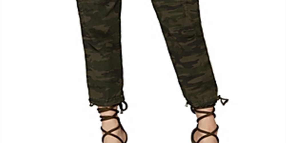 Sanctuary Women's Terrain Cargo Capri Pants Green Size-31