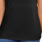 Karen Scott Women's Cotton Scalloped Neck T-Shirt Black Size Medium