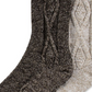 Hue Women's 2pk Cable Boot Crew Socks Brown One Size