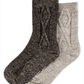 Hue Women's 2pk Cable Boot Crew Socks Brown One Size