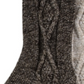 Hue Women's 2pk Cable Boot Crew Socks Brown One Size