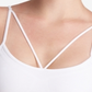DKNY Women's Sport Sutien Top White Size S