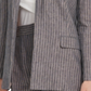 DKNY Women's Linen Striped Blazer Navy Size 6
