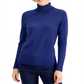 JM Collection Women's Turtleneck Sweater Blue Size X-Large