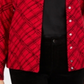 Karen Scott Women's Plaid Print Cardigan Red Size X-Small