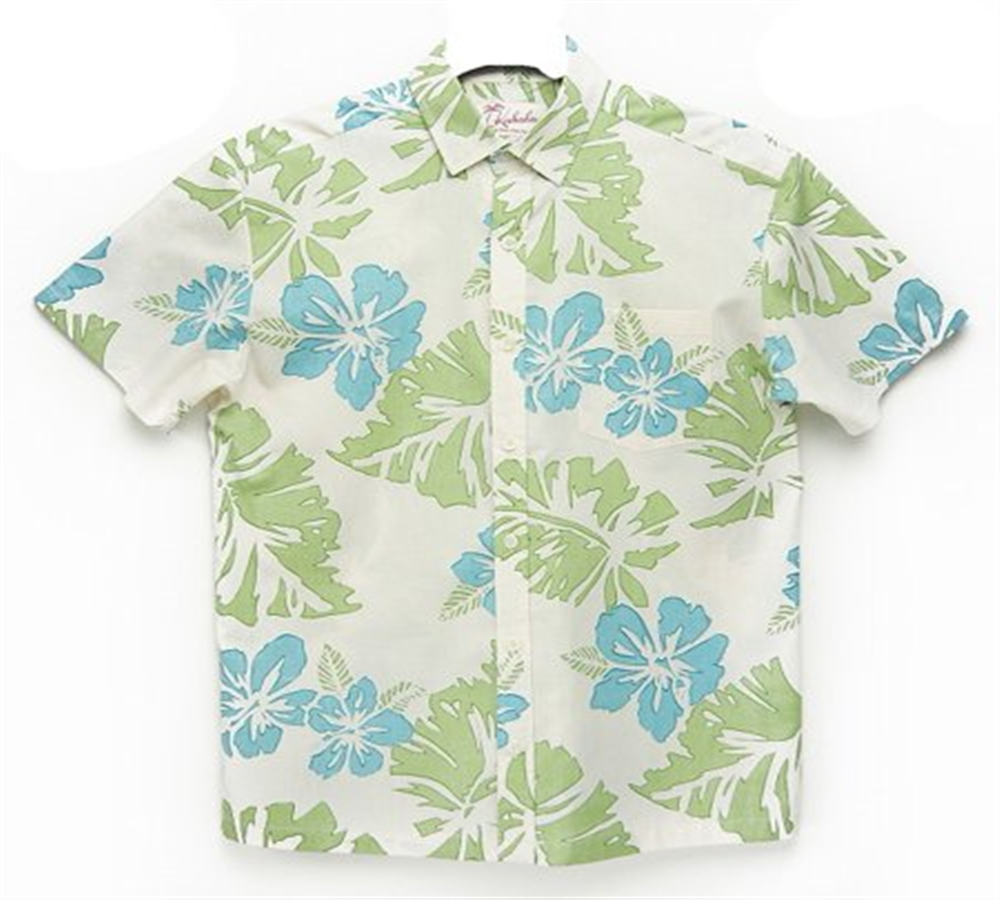 Men's Button Down Moahala Floral Shirt Beige Size X-Small