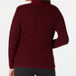 Karen Scott Women's Textured Zip Front Cardigan Red Size X-Small