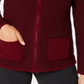 Karen Scott Women's Textured Zip Front Cardigan Red Size X-Small