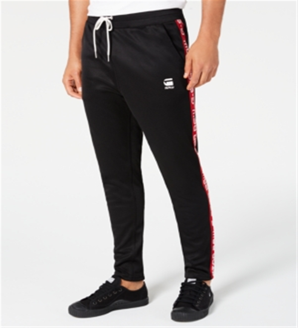 G-Star Raw Men's Side Stripe Track Pants Black Size XL