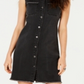 Style & Co Women's Denim Shirtdress Black Size 8