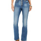 Style & Co Women's Button Fly Boot Cut Jeans Blue Size 2