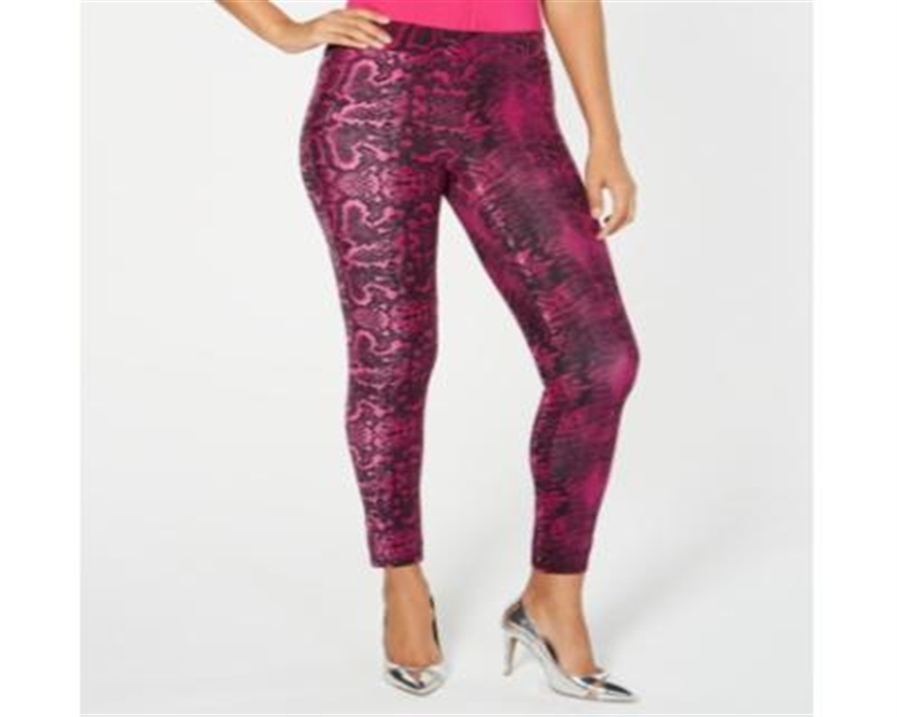 Thalia Sodi Women's Printed Pull on Leggings Brown Size Medium