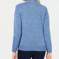 Karen Scott Women's Mock Neck Cable Knit Sweater Blue Size Petite X-Large