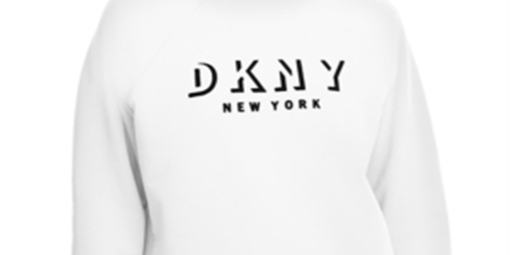 DKNY Women's Fels T-Shirt White Size L