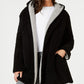Style & Co Women's Reversible Faux Sherpa Jacket Beige Size Petite S