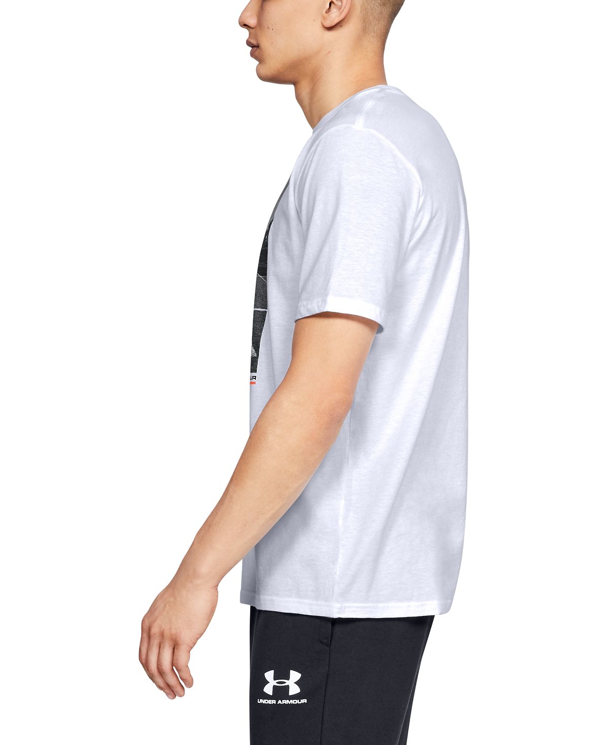 Under Armour Men's Football Field T-Shirt Tee Graphic White Size Small