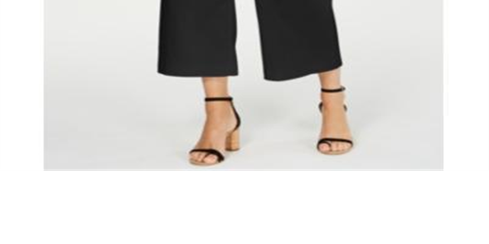 Inc Women's Wide Leg Pants All Black Size 18