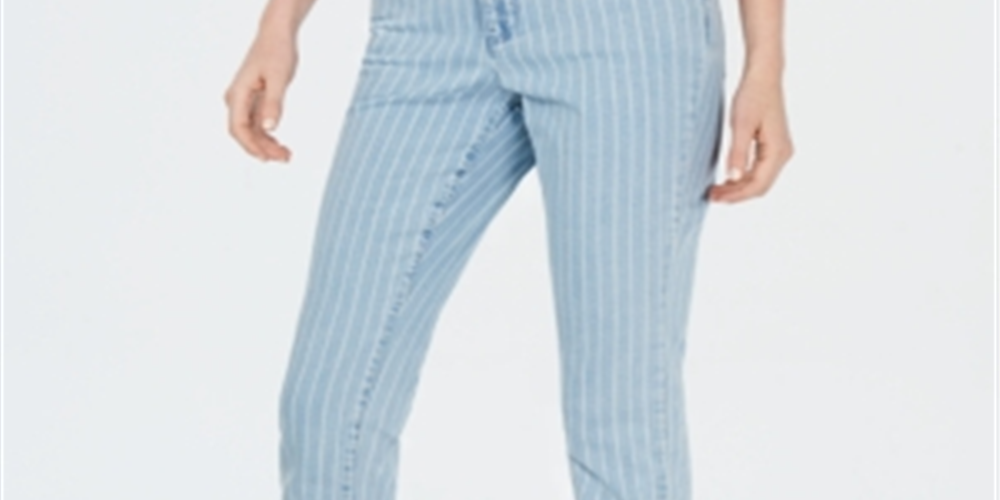 Charter Club Women's Bristol Tummy Control Skinny Ankle Jeans Blue Size 12
