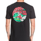Quiksilver Men's Regular Fit Santa Graphic Tee T-Shirt Black Size XX-Large