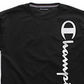 Champion Men's Cotton Pajama T-Shirt Black Size Small
