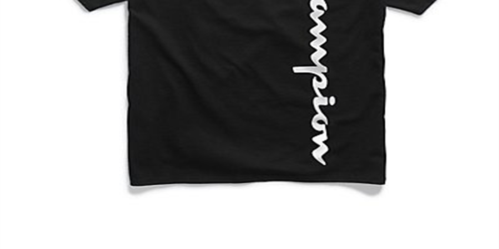 Champion Men's Cotton Pajama T-Shirt Black Size Small