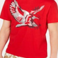 INC International Concepts Men's Metallic Bird T-Shirt  Red Size Medium
