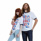 Wrangler Women's & Lyric CULTURE'S Peace Love & Rock Top White Size S