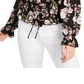 Ultra Flirt Junior's Smocked Off the Shoulder Top Black Size Large