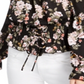 Ultra Flirt Junior's Smocked Off the Shoulder Top Black Size Large