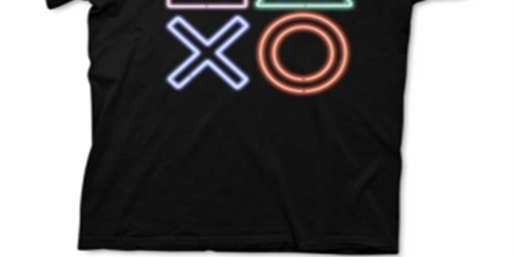 Playstation Men's Graphic T-Shirt Black Size Large