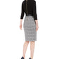 Calvin Klein Women's Belted Solid & Plaid Ruffled Dress Black Size 0P
