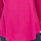 JM Collection Women's Cold Shoulder Top Pink Size Large