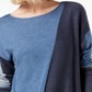 INC International Concepts Women's Colorblocked Sweater  Blue Size S