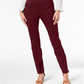 Style & Co Women's Pull on Skinny Pants Wine Size Large