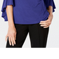 MSK Women's Embellished Bell Sleeve Top Blue Size S