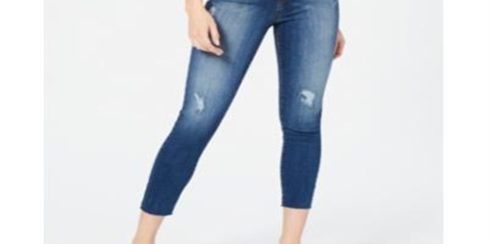 STS Blue Women's High Rise Cropped Skinny Jeans Blue  Size 32