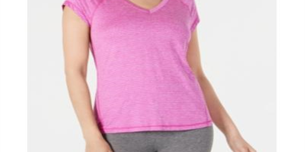 Ideology Women's Fitness Workout T-Shirt Pink Size X-Large
