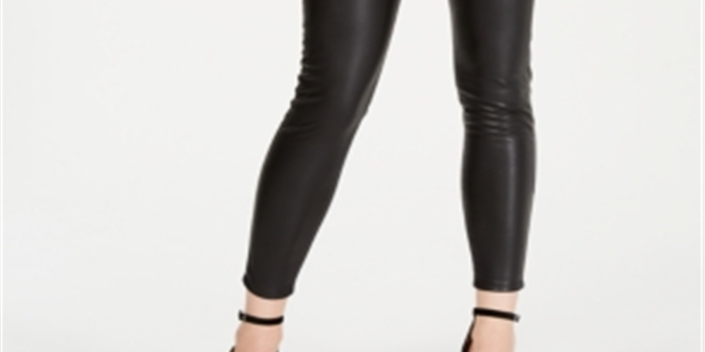 Kendall + Kylie Women's Faux Leather Skinny Pants Black Size 25