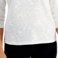 JM Collection Women's Textured Hardware Top White Size X-Small