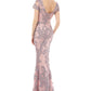 JS Collections Women's Soutache Gown Pink Size 16