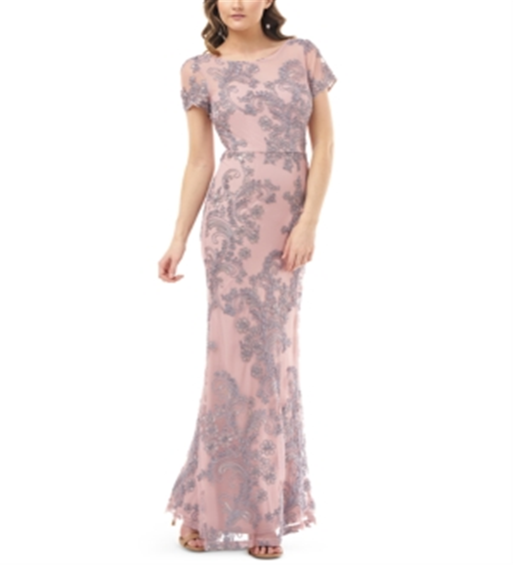 JS Collections Women's Soutache Gown Pink Size 16