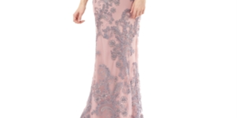 JS Collections Women's Soutache Gown Pink Size 16