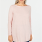 Karen Scott Women's Textured Tunic Sweater Pink Size Small