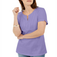 Karen Scott Women's Woven Split Neck Top Purple Size Medium