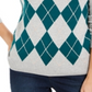 Charter Club Women's Argyle Crewneck Sweater Green Size XX-Large