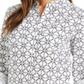 Charter Club Women's Printed Tab Sleeve Shirt White Size Small
