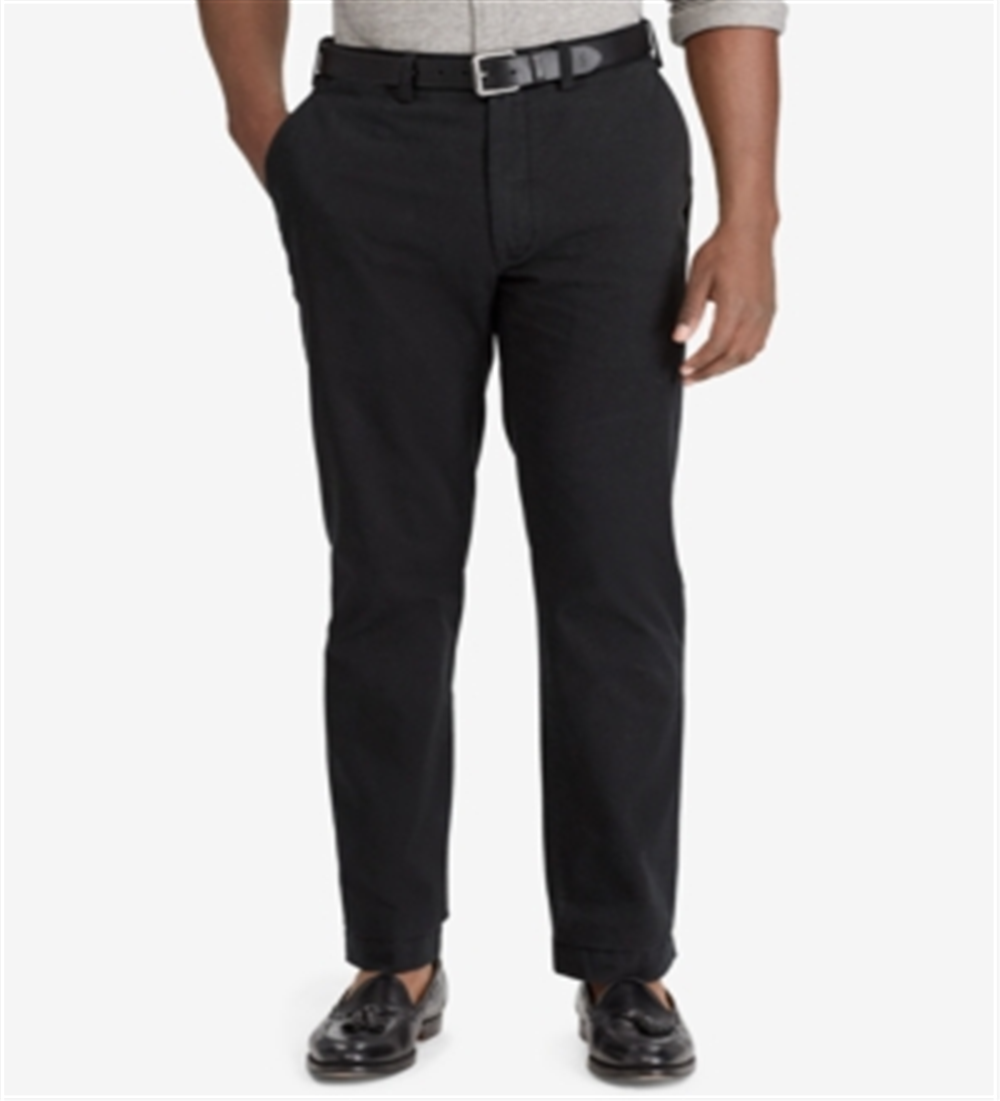 Polo Ralph Lauren Men's Big & Tall Classic-Fit Cotton Chinos Black Size 44X32
